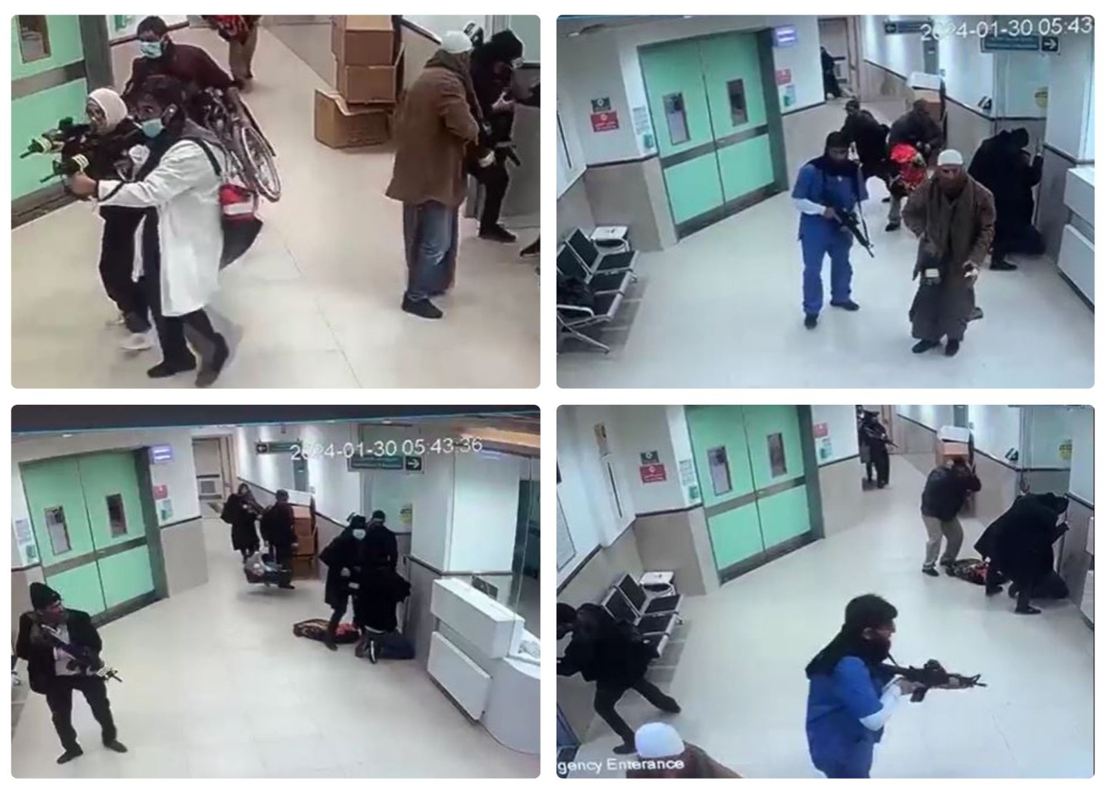 قوات خاصة إسرائيلية متنكرة بزي أطباء وممرضين خلال اقتحامها مستشفى ابن سينا في جنين واغتيال ثلاثة شبان أحدهم كان مصابا